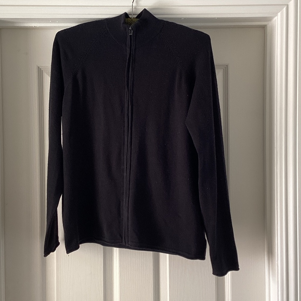 George Black Zip Cardigan
